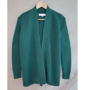 Forest Green Loft Knit Cardigan